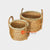 HBS052-1 SET OF TWO WATER HYACINTH BASKETS