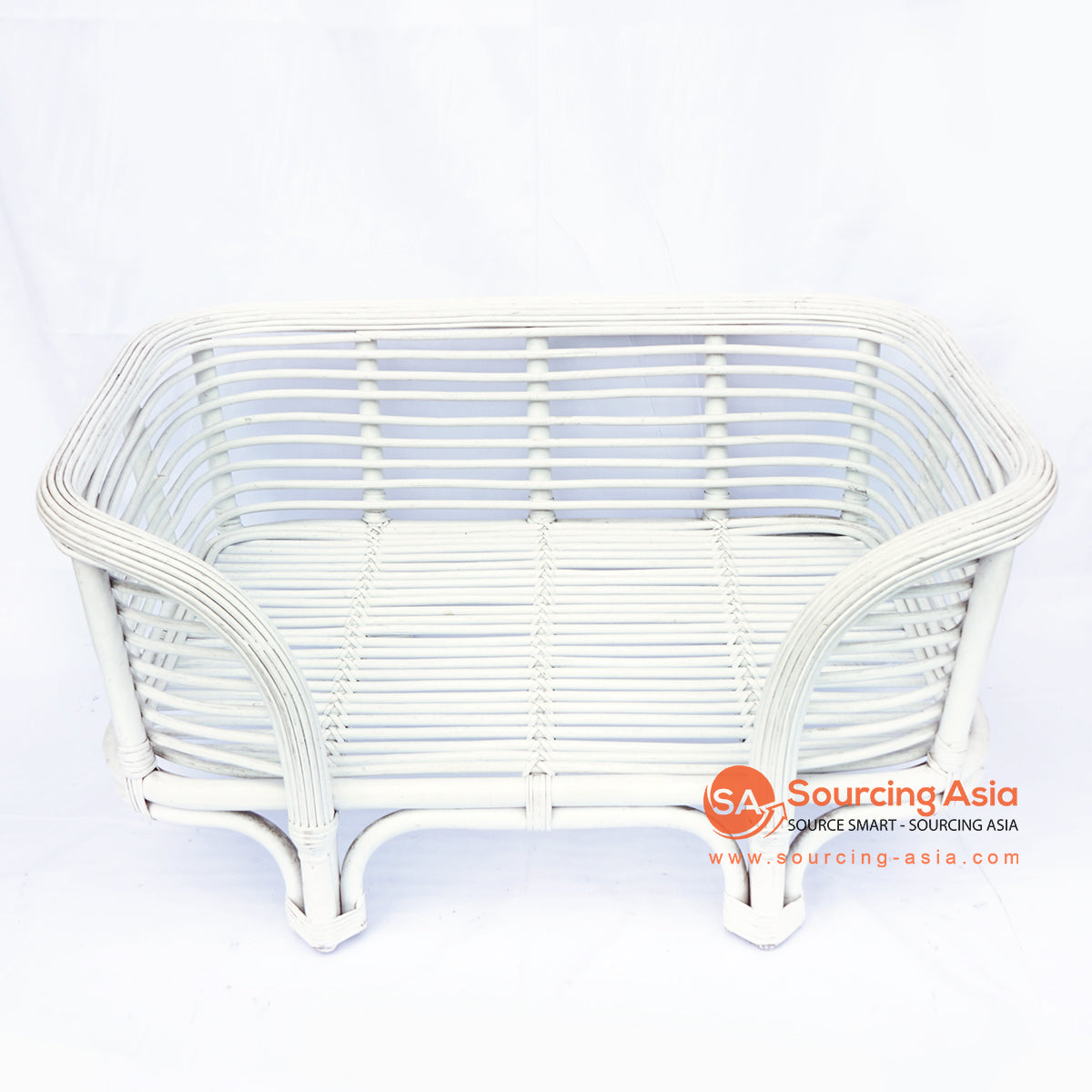 BNTC008-7WH WHITE RATTAN DOG BED