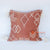 DHL011 BRICK RED COTTON DECORATIVE SQUARE CUSHION WITH TASSEL (PRICE WITHOUT INNER)