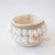 DHL104 WHITE MACRAME AND SHELL SMALL BASKET