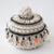 DHL141 WHITE MACRAME AND SHELL BEADED BOX WITH LID