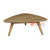 ECL320 NATURAL RECYCLED TEAK TRIANGLE RETRO COFFEE TABLE