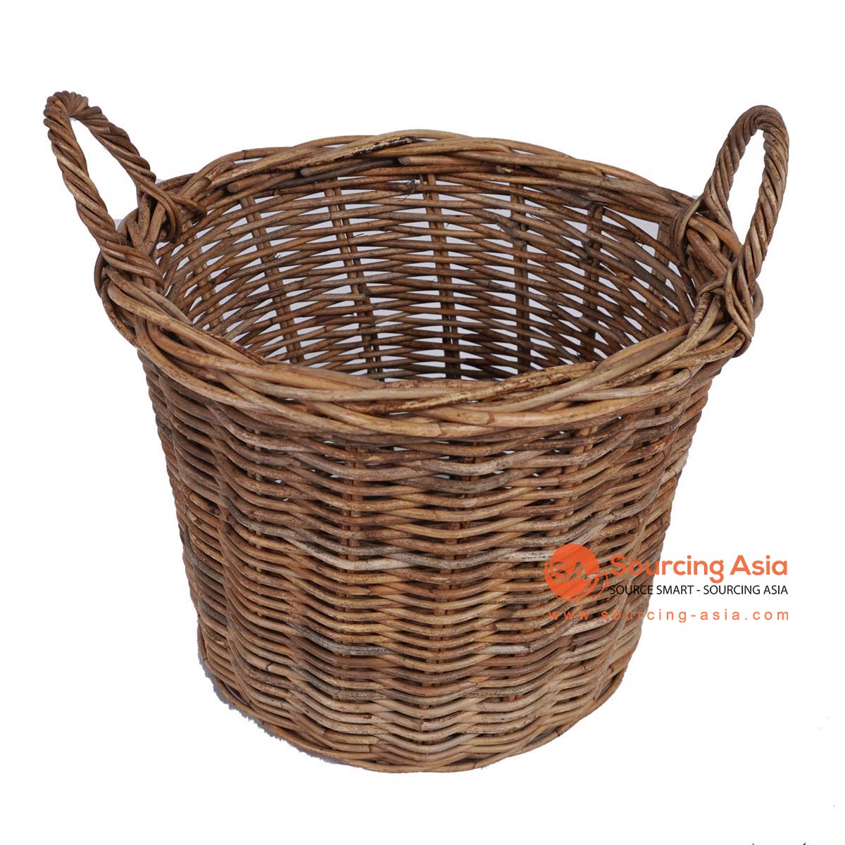 HBSC296 NATURAL RATTAN BASKET WITH HANDLE