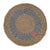 HBSC366 NATURAL AND PATTERNED SEAGRASS ROUND RUG