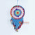 LINDC038 COLORFUL FEATHERED MACRAME DREAM CATCHER