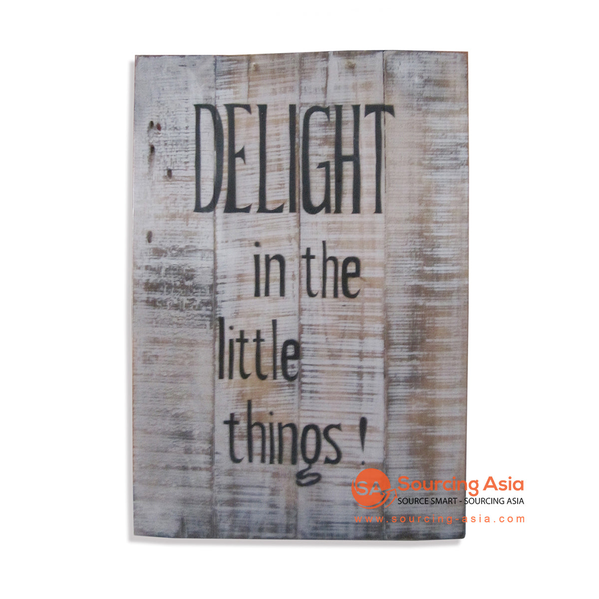 LSA07G WOODEN "DELIGHT" WALL SIGN BOARD