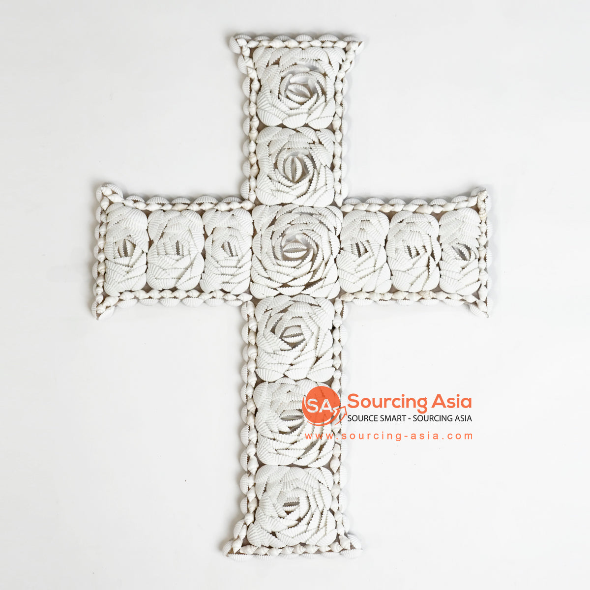 NST026 SHELL CROSS WALL DECORATION
