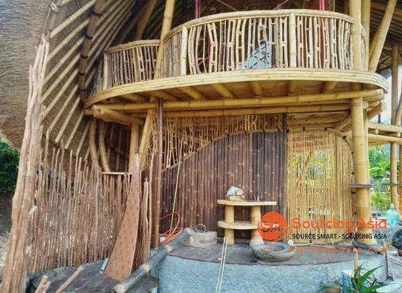RATU015 NATURAL BAMBOO HOUSE WITH TWO FLOORS