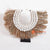 ROB003 WHITE SHELL NECKLACE ON STAND DECORATION WITH MENDONG FRINGE
