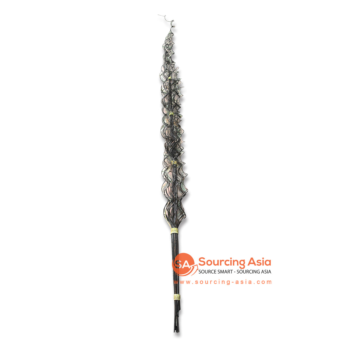 SOP005-1CH CHOCOLATE CURLY STICK WITH BAMBOO DECORATION