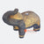 WIBI11-1 BLACK CASTING ELEPHANT UMBRELLA STAND WITH GOLD DECORATION
