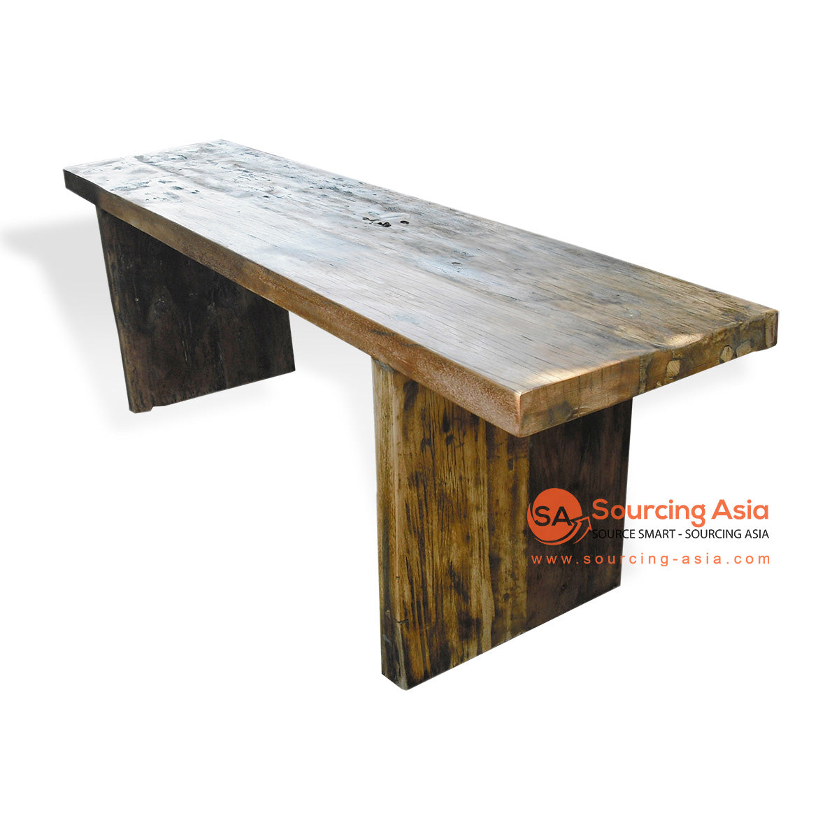 WK-SPKP001-B NATURAL RECYCLED OLD BOAT WOOD BENCH