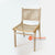 AKB014-1 ANTIQUE TEAK CHAIR WITH RATTAN BACK  AND SEAT