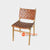 IJF007-1 DIANA DINING CHAIR NO ARM - LEATHER WALNUT TUA, FINISHING NATURAL