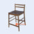 IJF072 BAR STOOL WITH SEAT 65CM