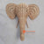 Natural Rattan Elephant Head Wall Decoration