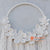 ADM006 WHITE MACRAME ROUND FLOWER WALL DECORATION