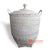 ALI055 WHITE WASH WOVEN BAMBOO BASKET WITH LID