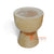 BMW063-14 NATURAL SUAR WOOD EGG CUP STOOL AND SIDE TABLE