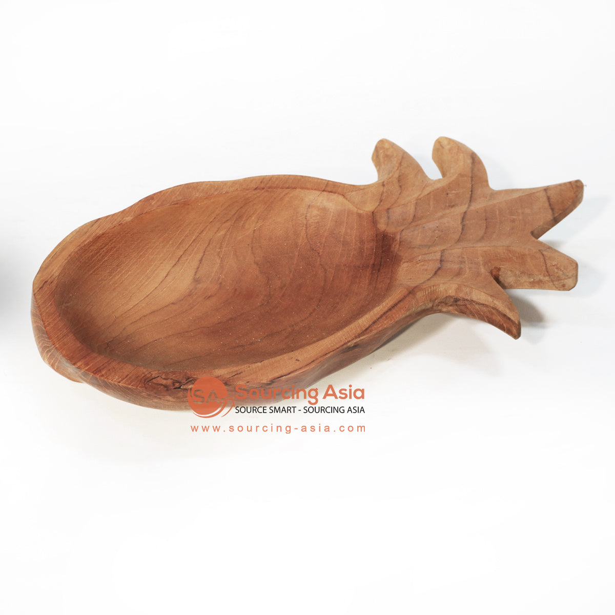 BMWC002 NATURAL WOODEN PINEAPPLE SNACK BOWL
