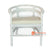 BNT070-2WH WHITE RATTAN MALAWI ARM CHAIR