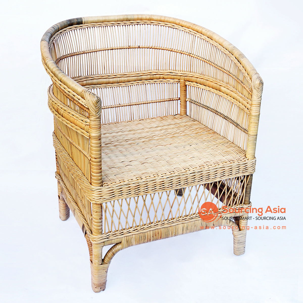 BNT070-3 NATURAL RATTAN AFRICAN STYLE MALAWI CHAIR