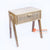 BNT265-1 NATURAL RATTAN AND SUNGKAI WOOD ONE DRAWER SIDE TABLE