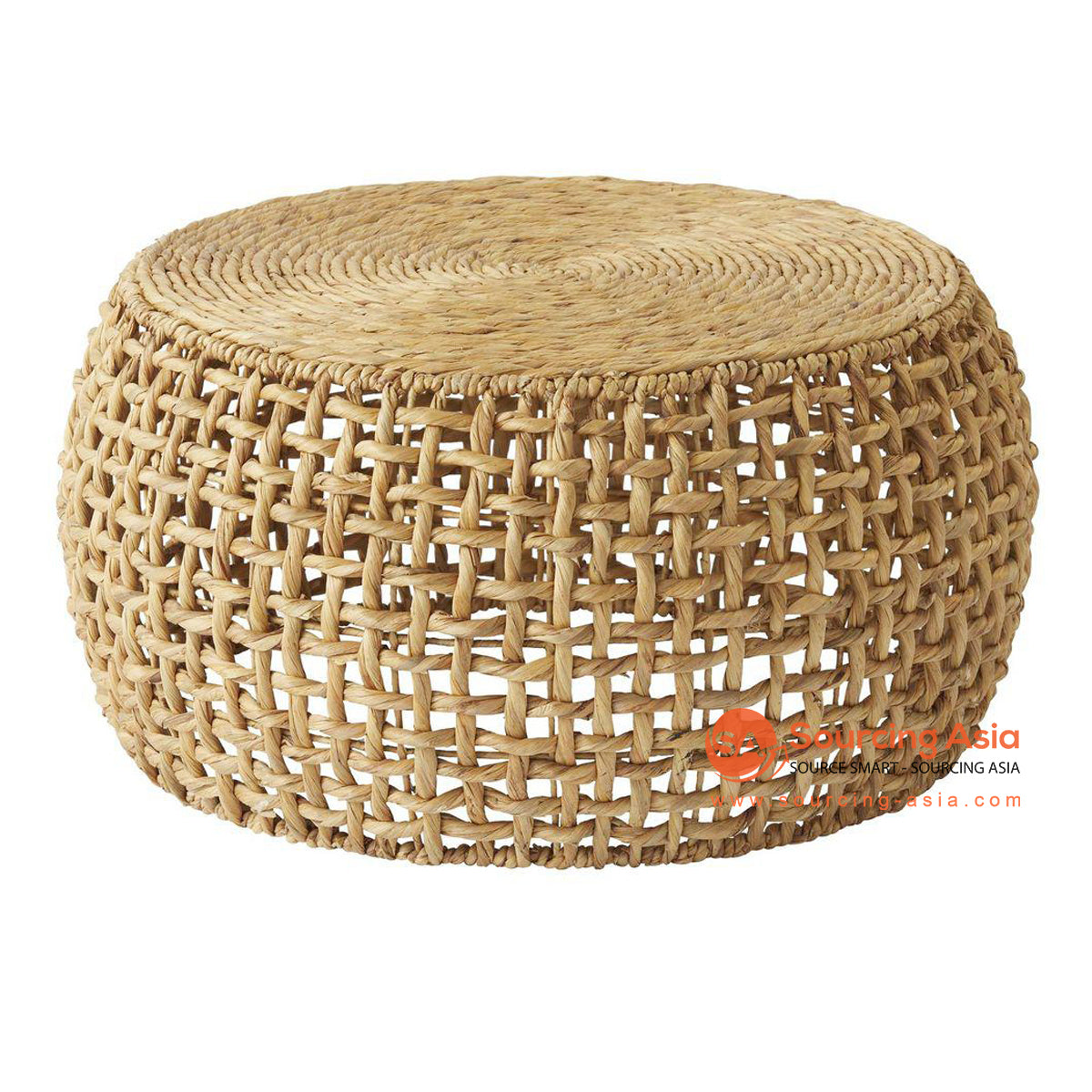 BNT291 NATURAL WATER HYACINTH ROUND COFFEE TABLE