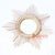 BNTAC018-8 WHITE AND NATURAL RATTAN STAR MIRROR DECORATION