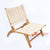 BNTC001-28 NATURAL WOVEN RATTAN LAZY CHAIR