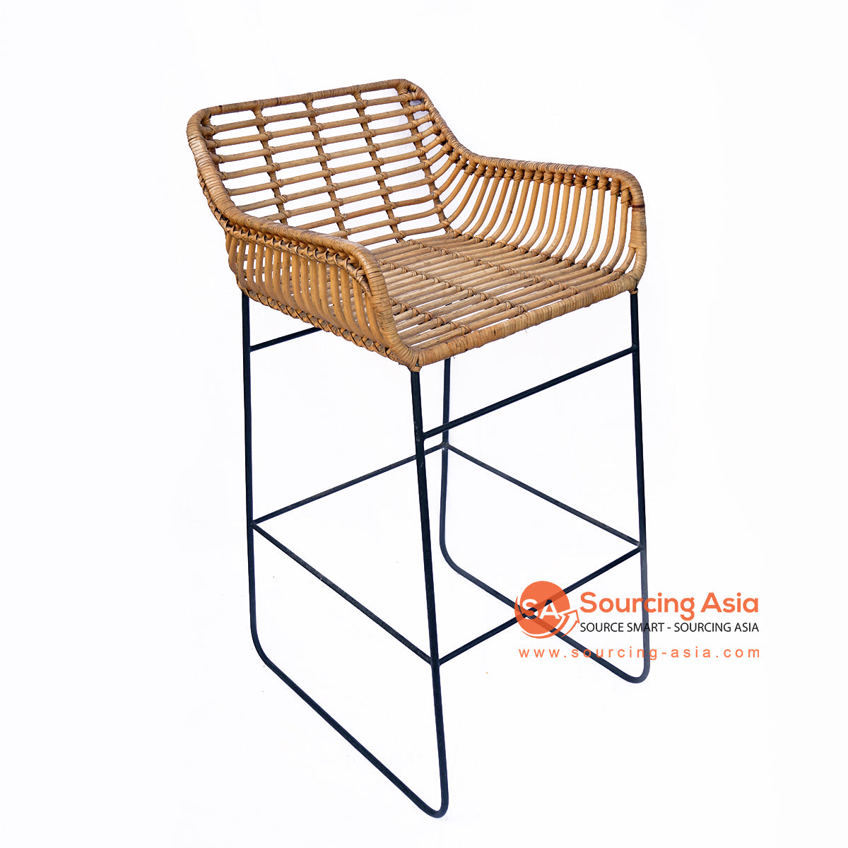 Natural wicker 2024 bar stools