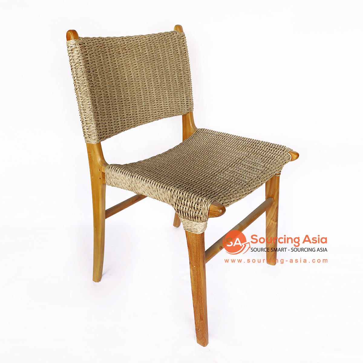 BNTC001-36 SYNTHETIC RATTAN AND TEAK WOOD DINING CHAIR