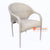 BNTC001-4 WHITE SYNTHETIC RATTAN DINING CHAIR