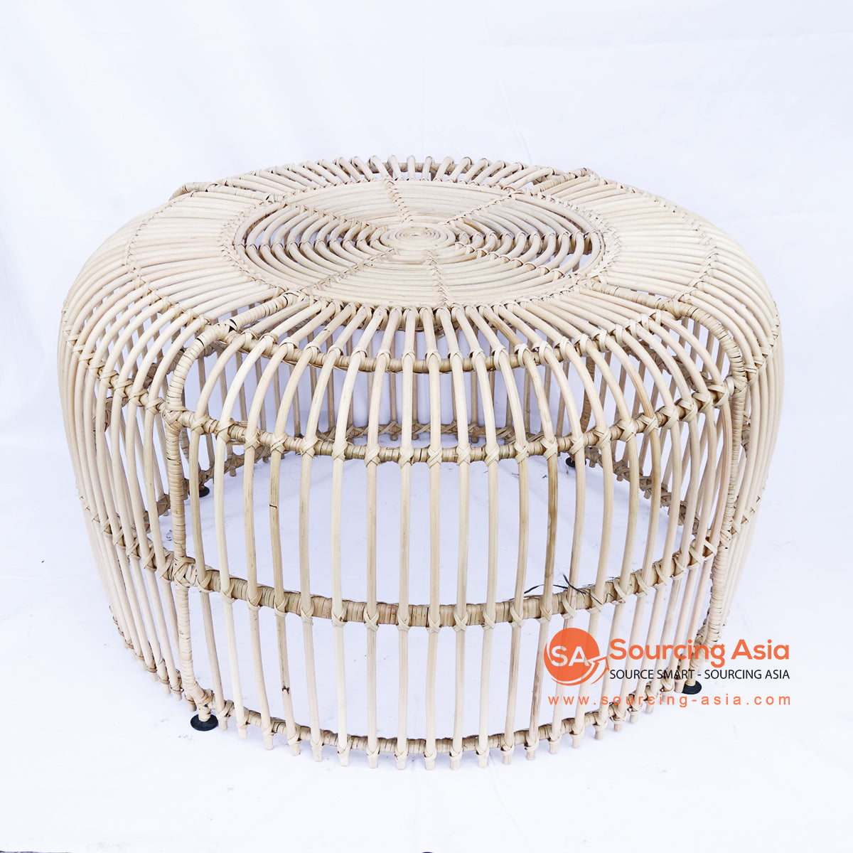 BNTC005-4 NATURAL RATTAN ROUND COFFEE TABLE
