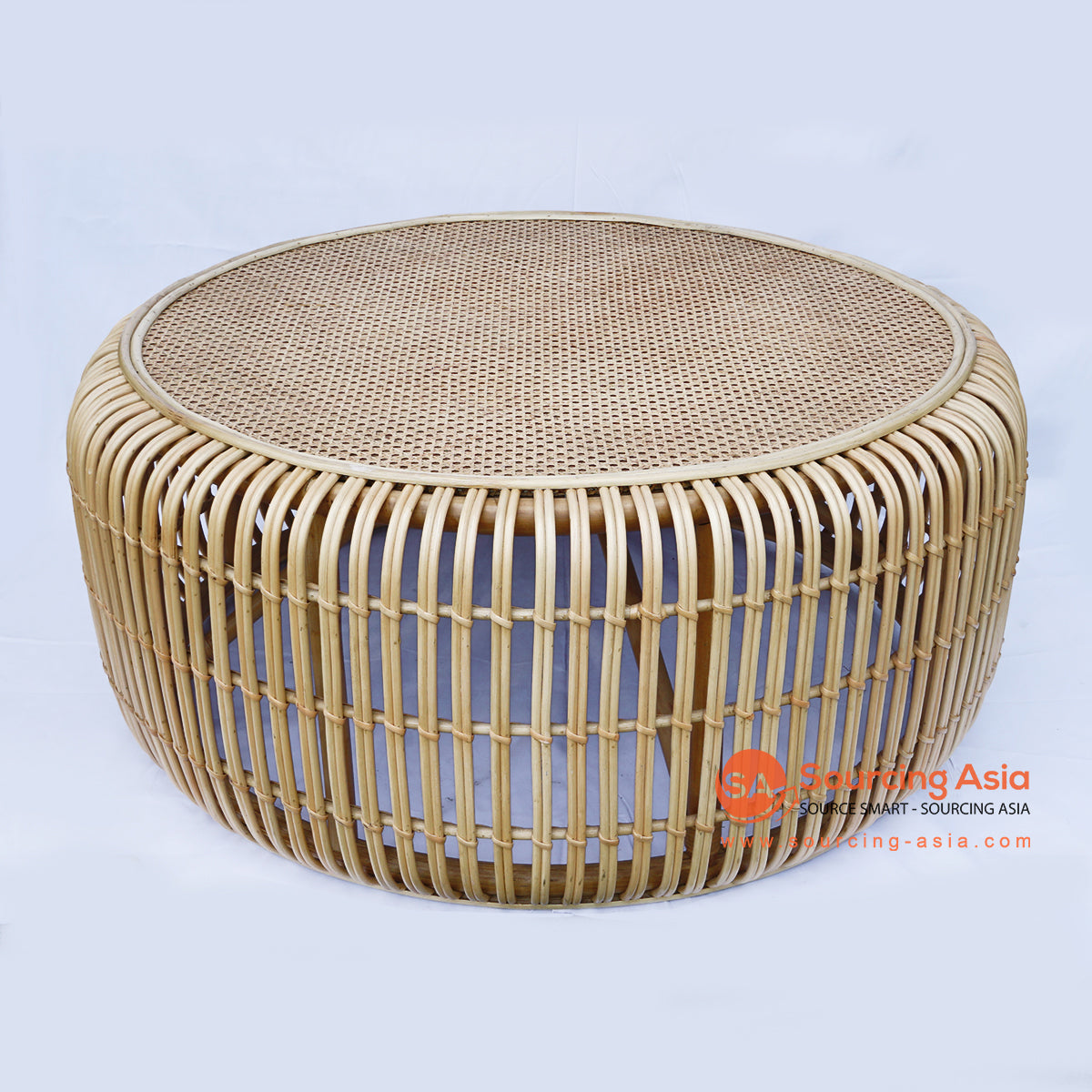 BNTC005 NATURAL RATTAN ROUND COFFEE TABLE