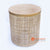 BNTC006-4 NATURAL WOVEN RATTAN SIDE TABLE WITH WOODEN TOP