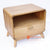 BNTC009-1 NATURAL TEAK WOOD ONE OPEN SHELF AND DRAWER SIDE TABLE