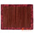 BZN025 SET OF FOUR MAROON WATER HYACINTH AND PRINTED COTTON PLACEMATS
