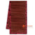 BZN035-100 MAROON WATER HYACINTH AND PRINTED COTTON TABLE RUNNER