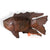 CAH005-2 BROWN WOODEN FISH DECORATION