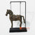 CAK004 ANTIQUE COOPER HANGING HORSE ON STAND DECORATION