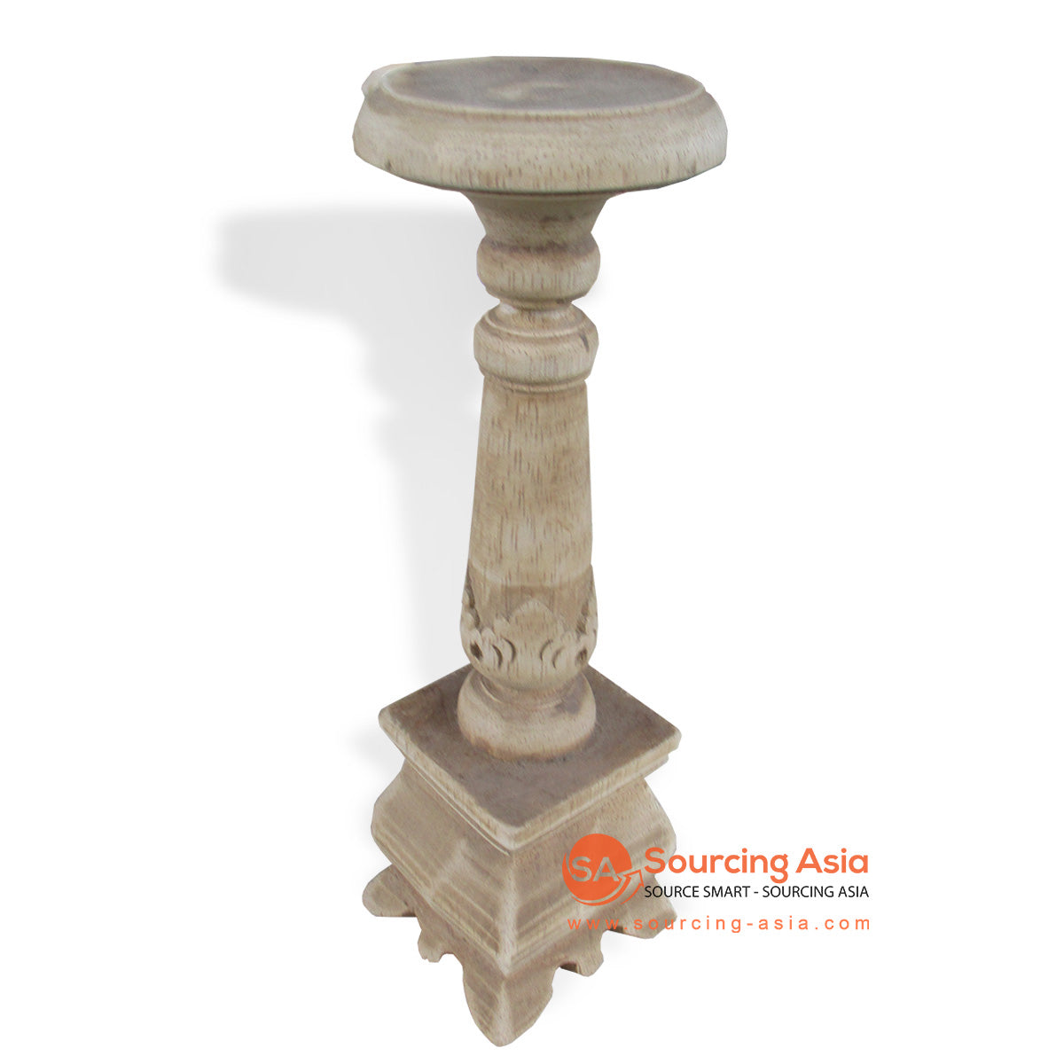 CHWD077-25 WOODEN CANDLE HOLDER