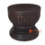 CM014 BROWN WOODEN CORN CANDLE HOLDER