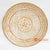 DGPC006-1 WHITE WASH SUAR WOOD TRIBAL CARVED ROUND PLATE WALL DECORATION