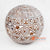 DGPC024 BROWN SUAR WOOD TRIBAL CARVED BALL DECORATION