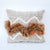 DHL001 BROWN COTTON ZIGZAG SQUARE CUSHION (PRICE WITHOUT INNER)