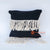 DHL006 BLACK COTTON DECORATIVE SQUARE CUSHION WITH WHITE MACRAME (PRICE WITHOUT INNER)