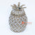 DHL054 NATURAL WATER HYACINTH AND WHITE ROPE PINEAPPLE BASKET WITH LID