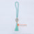 DHL071 TURQUOISE TIMBER BEADS NECKLACE HANGING WALL DECORATION