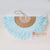 DHL153 BLUE FEATHERS AND SHELL JUJU WALL DECORATION